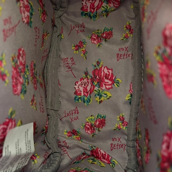 Betsey Johnson Vampire Cat Spider web print Halloween Mini Backpack purse bag - Picture 6 of 9